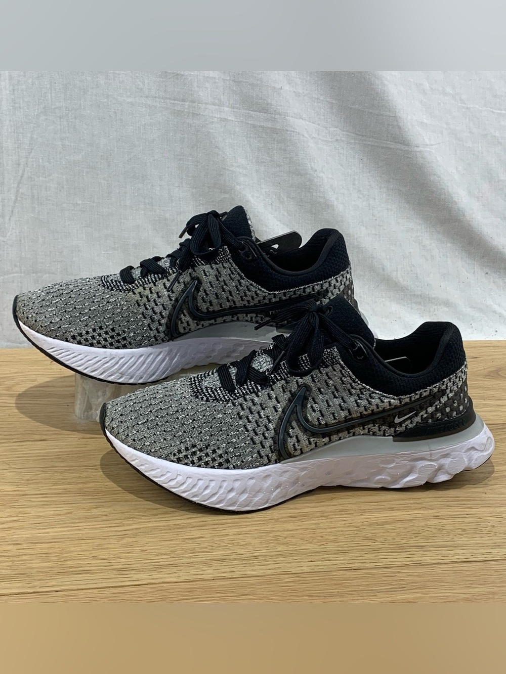 Nike React Infinity Run Flyknit 3 Black Grey DD3024-006 Women’s Size 9.5